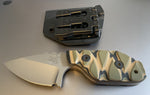 Tommy Knife® Delta with Layered G10 Caveman Grip - V Grind