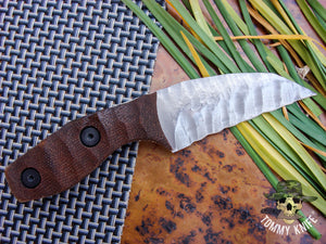 Tommy Knife® Juliett - Sculpted Blade with Micarta Caveman Grip