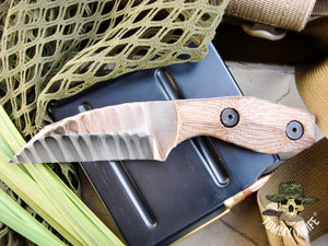 Tommy Knife® Juliett - Sculpted Blade with Micarta Caveman Grip