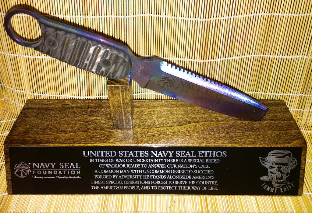 Navy SEAL Foundation Dive Knife - Flat Tip