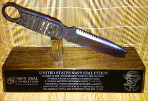 Navy SEAL Foundation Dive Knife - Flat Tip