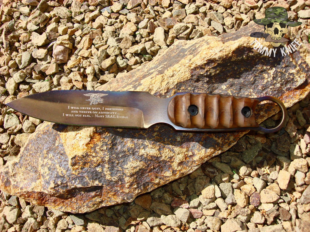 Navy SEAL Foundation Teak Dive Knife