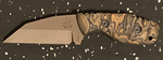 Tommy Knife® Hotel - Titanium with G10 Caveman Grip - Left Grind