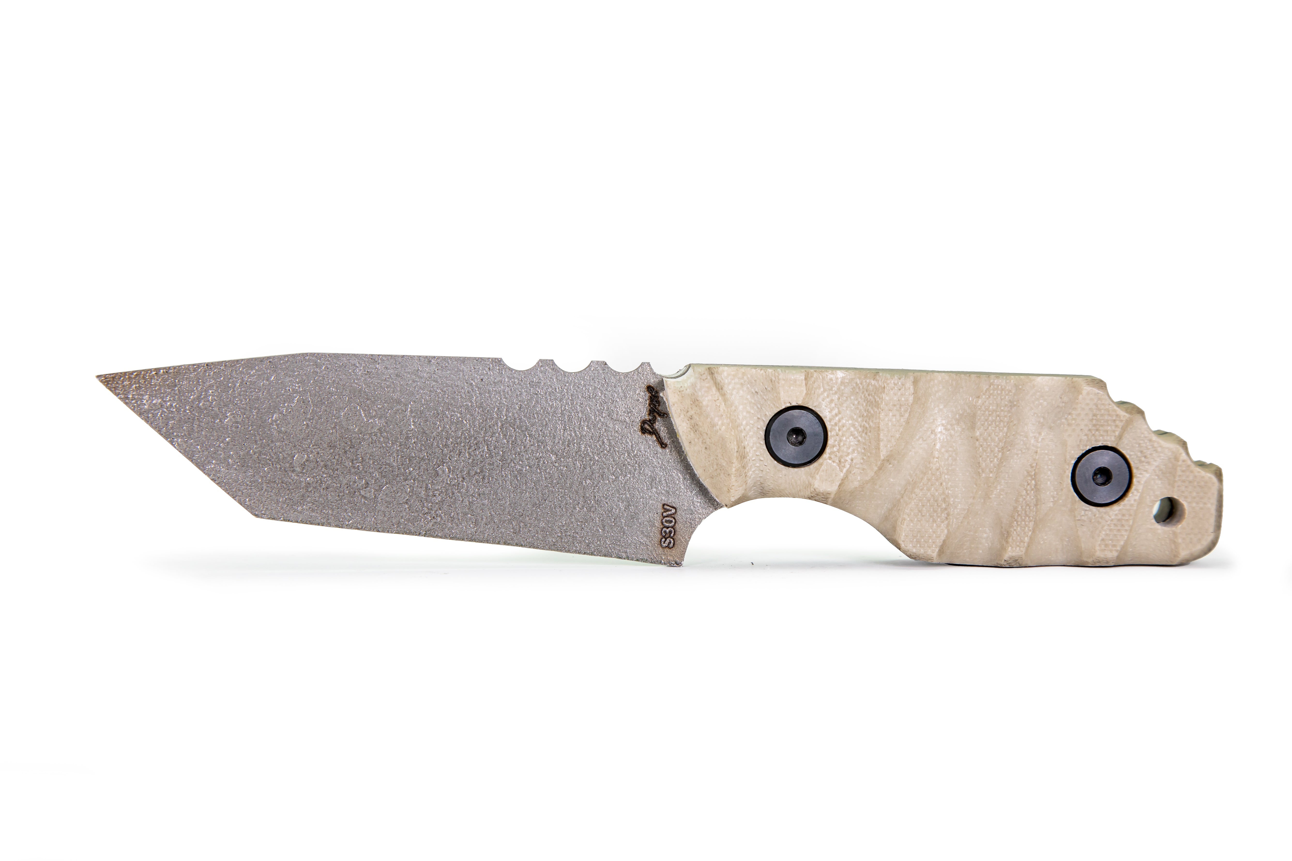 Tommy Knife® Echo with G10 Caveman Grip - Right Grind