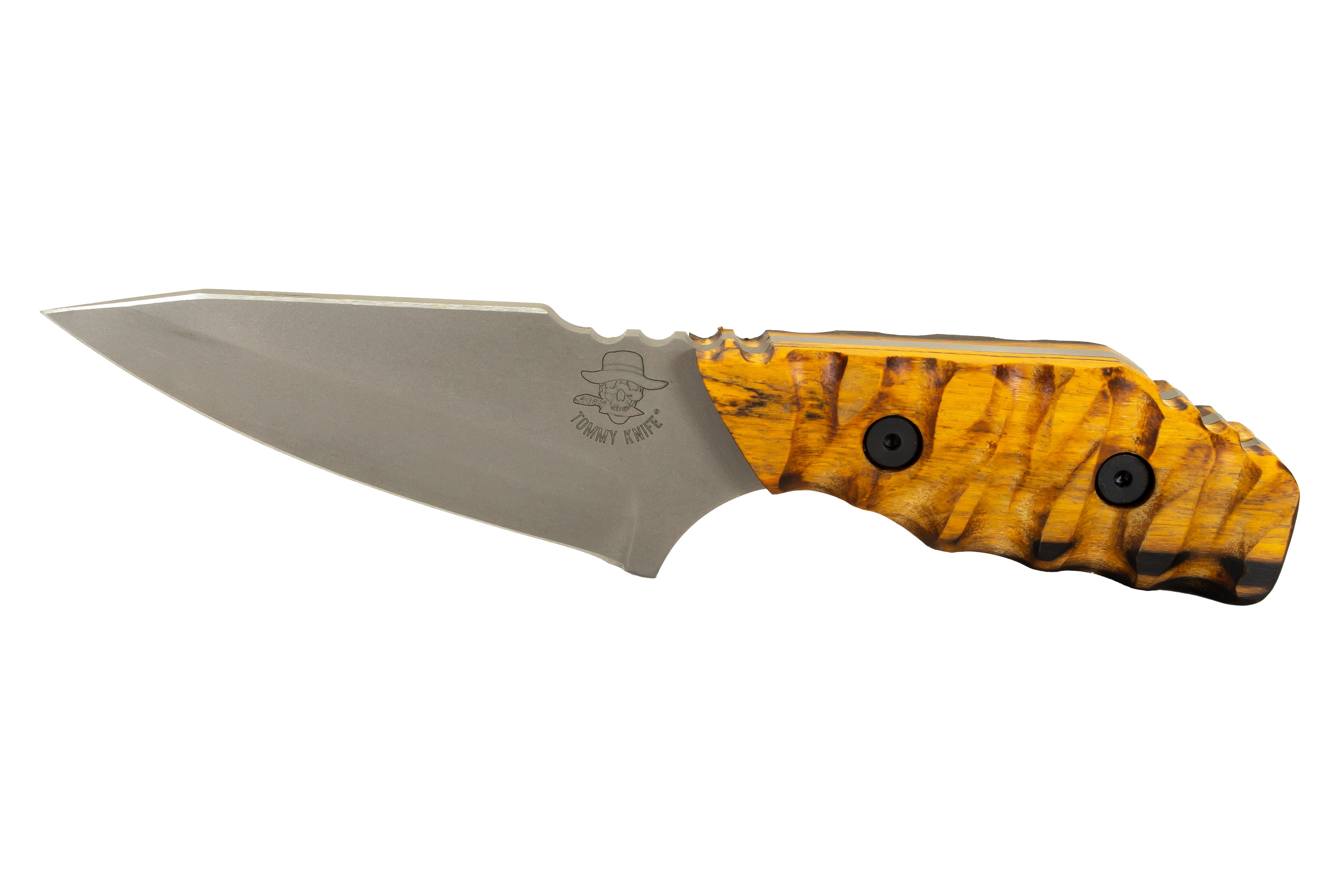Tommy Knife® Bravo with Lignum Vitae Wood Caveman Grip