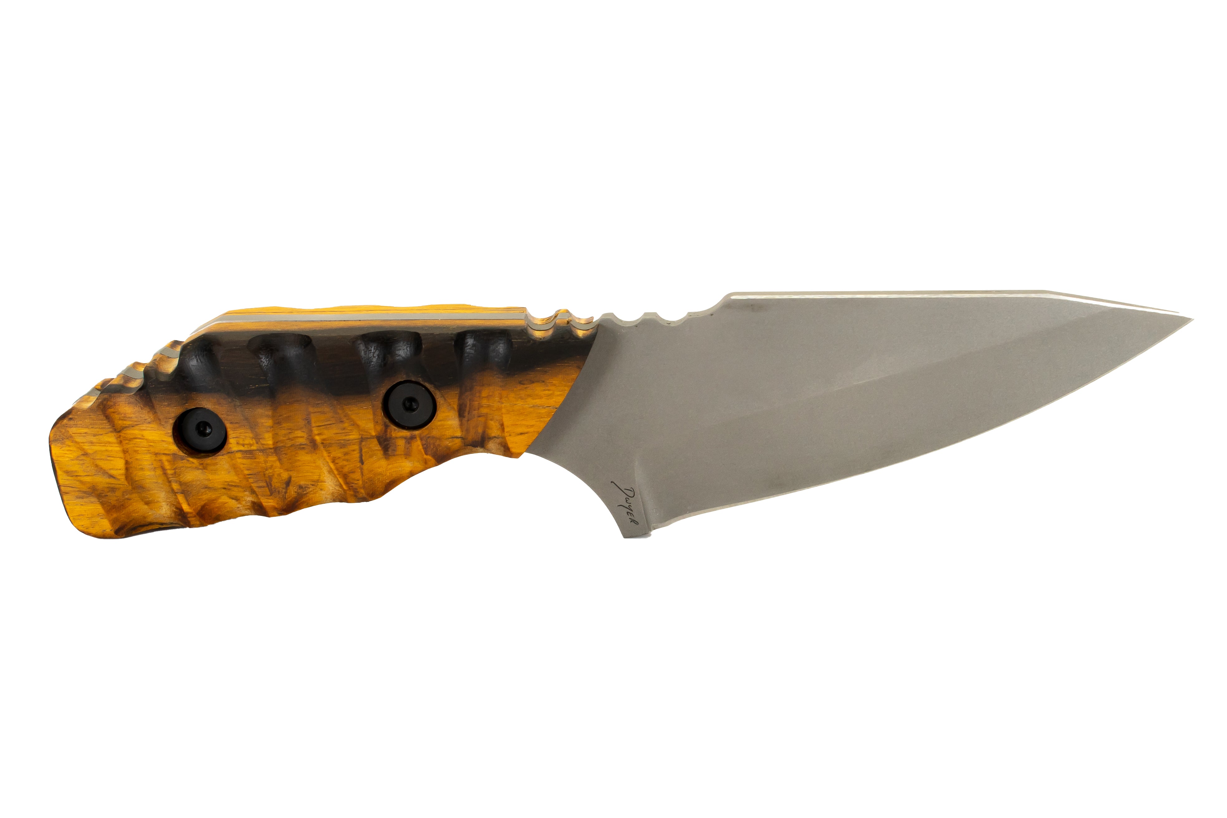 Tommy Knife® Bravo with Lignum Vitae Wood Caveman Grip