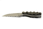 Tommy Knife® Hotel - Sculpted Blade with Micarta Caveman Grip - Left Grind
