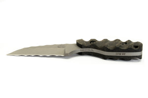 Tommy Knife® Hotel - Sculpted Blade with Micarta Caveman Grip - Left Grind