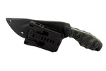 Tommy Knife® Hotel - Sculpted Blade with Micarta Caveman Grip - Left Grind