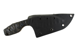 Tommy Knife® Hotel - Sculpted Blade with Micarta Caveman Grip - Left Grind