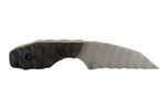 Tommy Knife® Hotel - Sculpted Blade with Micarta Caveman Grip - Left Grind
